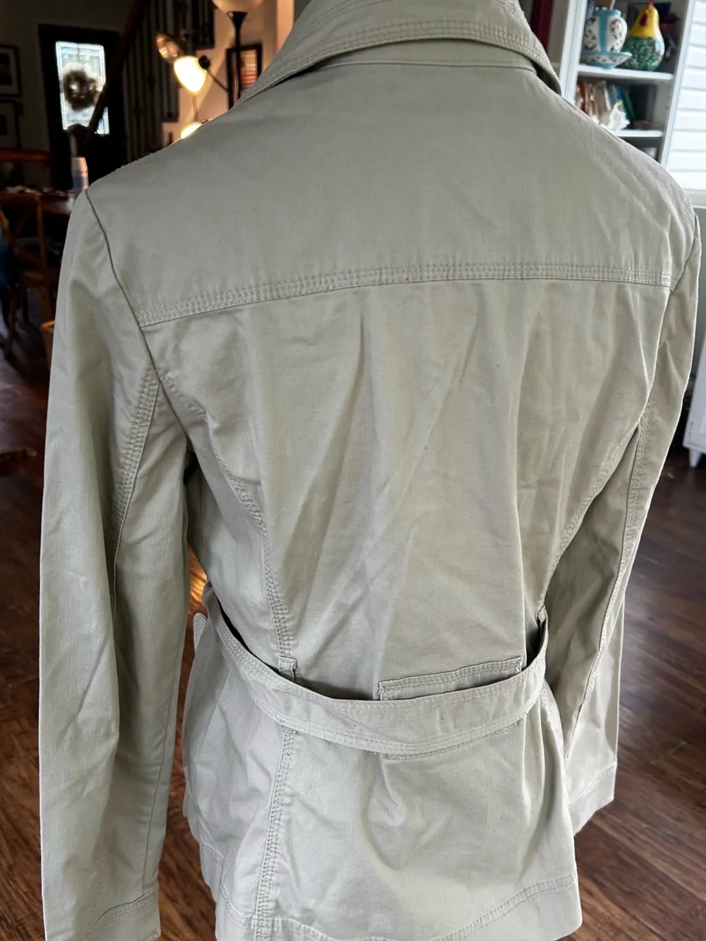 Willi Smith Beige Utility Jacket Medium - Picture 6 of 9
